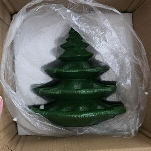 Green Holiday Tree Decoration Egg Holder
